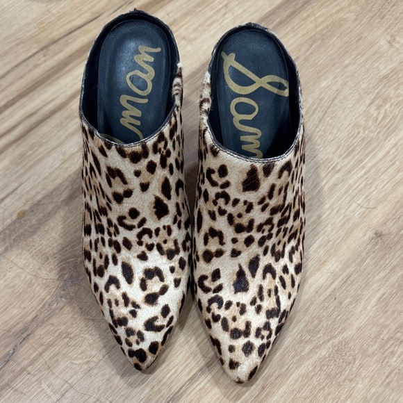 Sam Edelman Shoes - Sam Edelman Animal Print Mules Pumps 6.5
